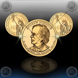 ZDA $1 (President) 2011 P+D "Andrew Johnson"